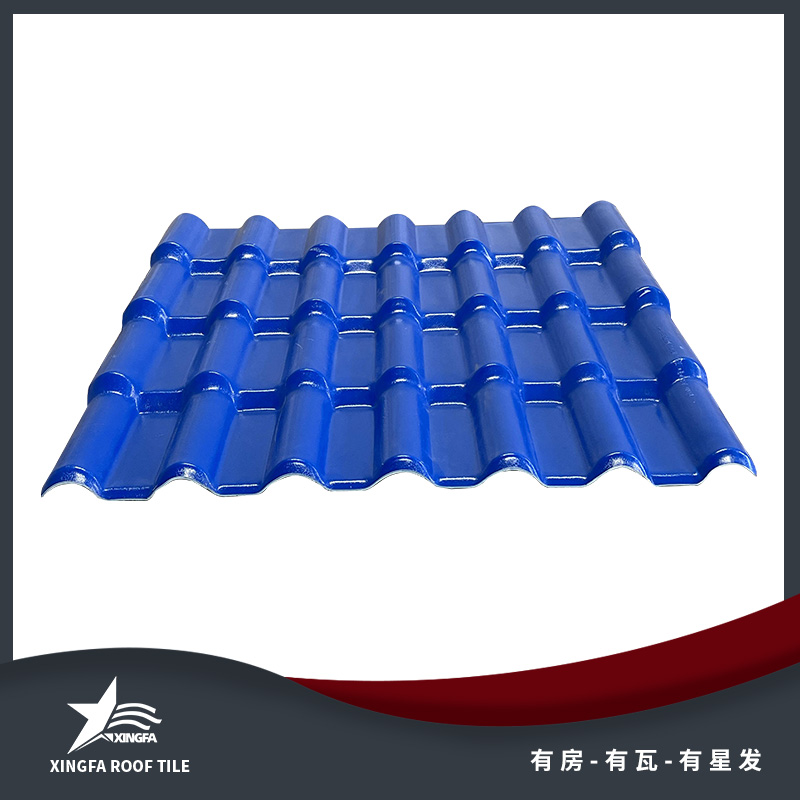 上海深蓝色合成树脂瓦 上海市政工程树脂瓦 运输便捷安装方便 上海树脂瓦厂家